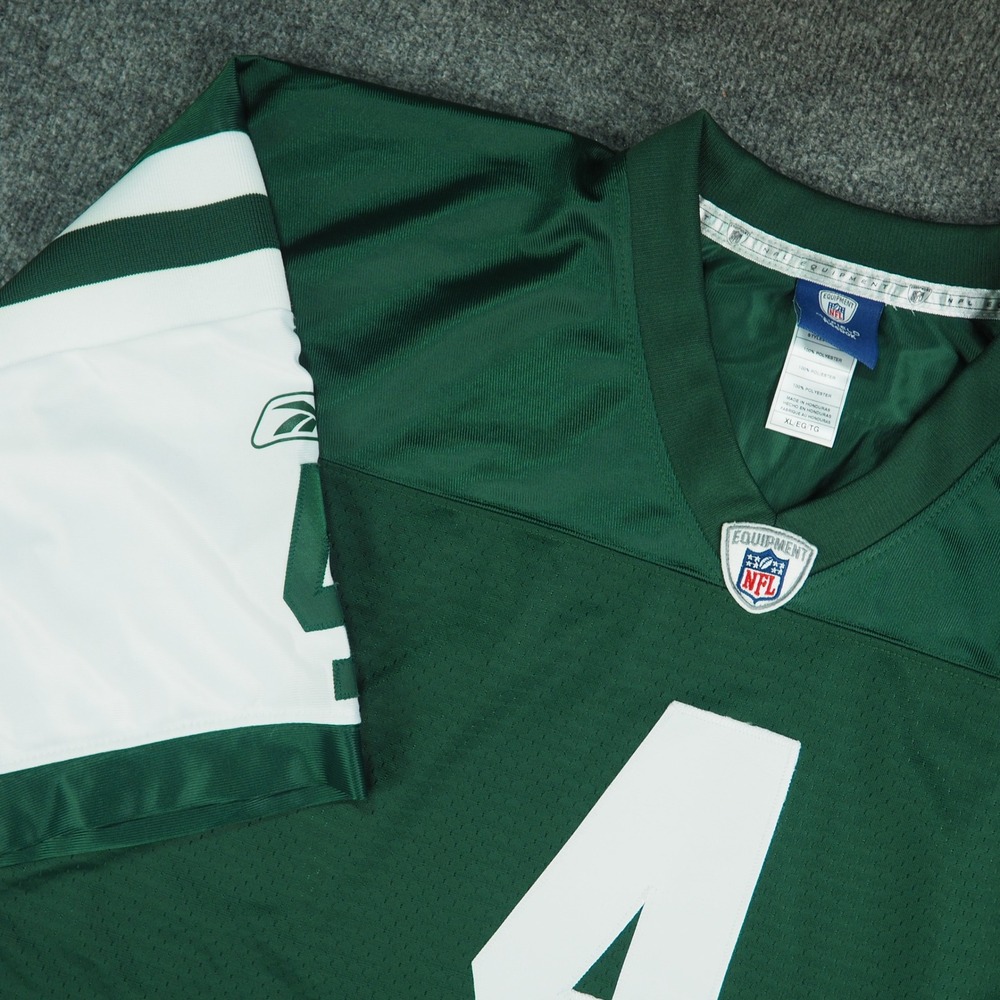 New York Jets Jersey Mens Large Reebok Green NFL Football Gameday Sportswear